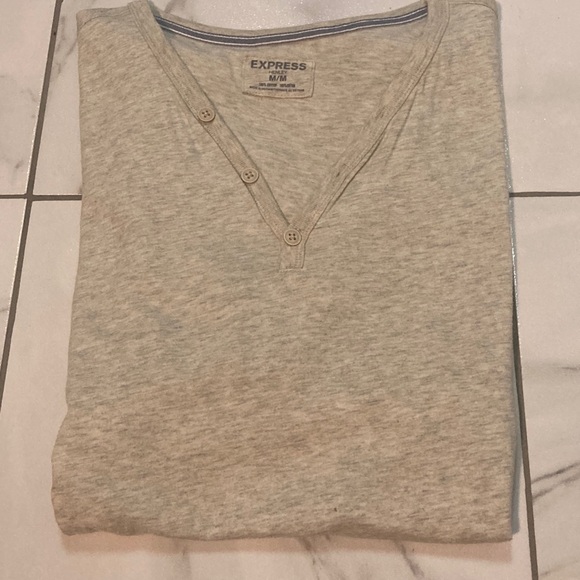 Cream Express Short Sleeve Men’s Medium Henley. - Picture 1 of 1